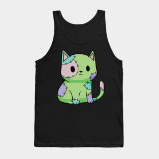 Frankenkitten Cat Halloween Tank Top